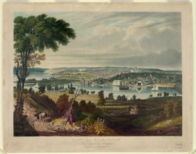 City of Washington from beyond the Navy Yard - painted by G. Cooke ; engd. by W.J. Bennett. LCCN92520609