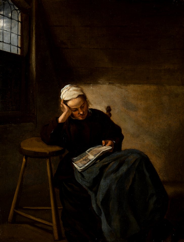 Claes Hals - Girl Reading - 623 - Mauritshuis