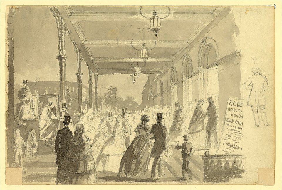 Civilians entering a theater LCCN2004661218