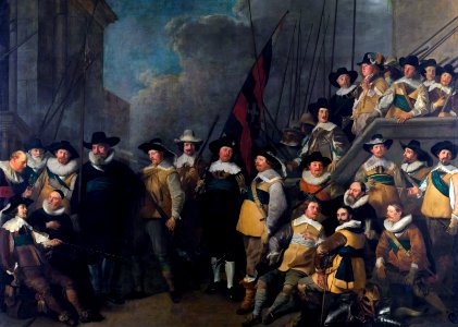 Civic Guard Company, led by Captain Cornelis de Graeff and Lieutenant Hendrick Lauwrensz, by Jacob Adriaensz Backer