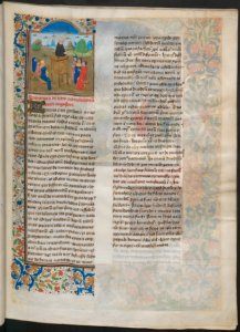 Civitate Dei-UBU Hs. 42-f.001r-Augustinus preekt aan zijn discipelen