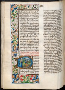 Civitate Dei-UBU Hs. 42-f.190v-Augustinus en Kain en Abel
