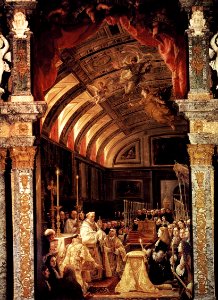 Cl.Coello.La Sagrada Forma.1685-90.Sacristy, El Escorial