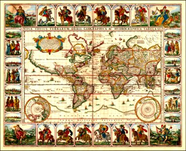 Claes Visscher's World Map