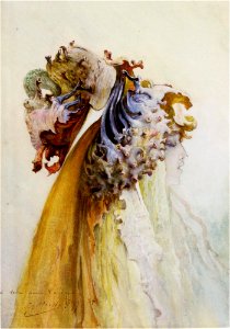 Clairin - Buste de femme de profil
