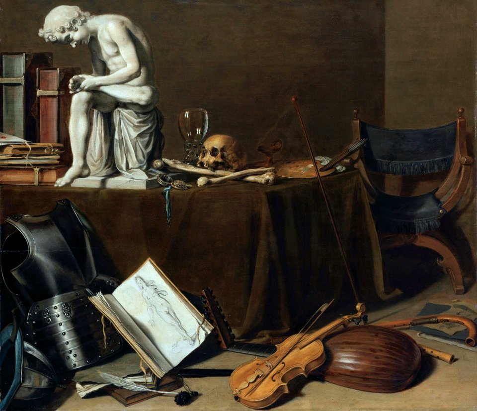 Vanitasstilleven met de Doornuittrekker Rijksmuseum SK-A-3930FXD