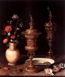 Clara Peeters - Still-Life with Flowers and Goblets - WGA17135