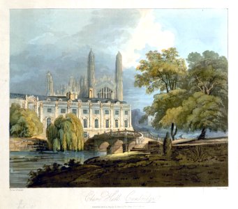 Clare Hall, Reeve 1807 after Turner 1793 - bl 003KTOP00000008U065C0000 SVC2