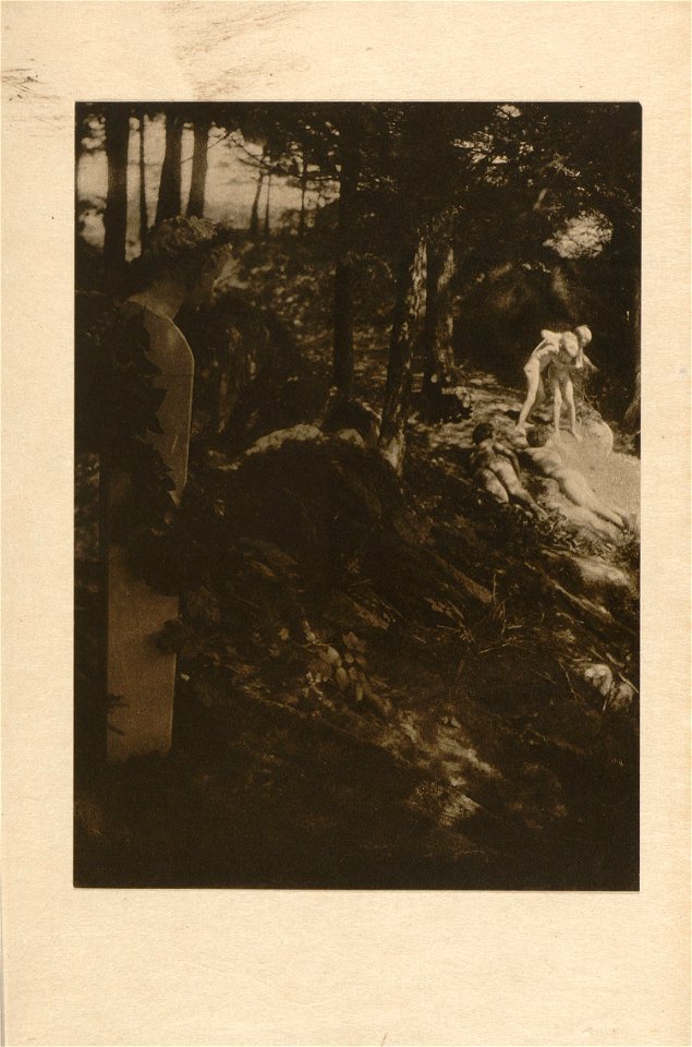 Clarence H. White - Boys Wrestling. Camera Work no. 23