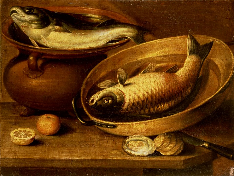 Clara Peeters - Still Life of Fish and Lemons