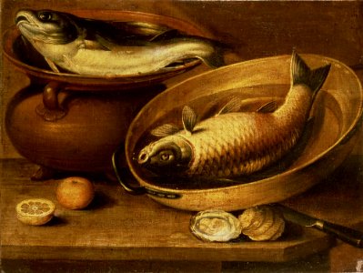 Clara Peeters - Still Life of Fish and Lemons