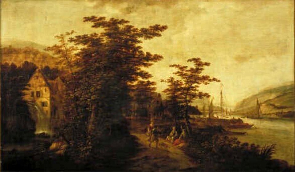 Claes Jansz. van der Willigen Landschap aan de Rijn 1983 (OK