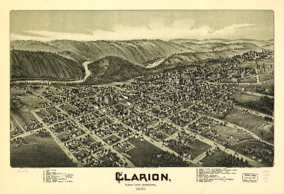 Clarion, Clarion County, Pennsylvania 1896. LOC 75694956