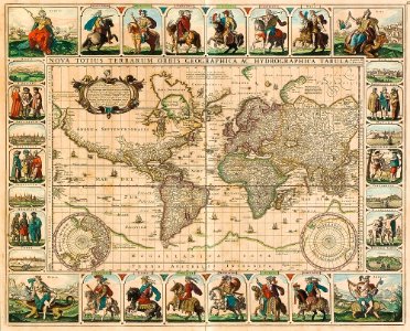 Claes Janszoon Visscher - Nova Totius Terrarum Orbis Geographica Ac Hydrographica Tabula Autore