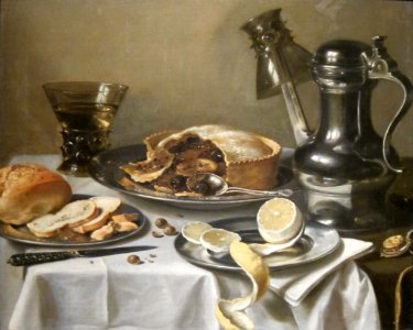 'Still-life (Ontbijtstuk with Berkemeyer)' by Pieter Claesz., Cincinnati. Free illustration for personal and commercial use.