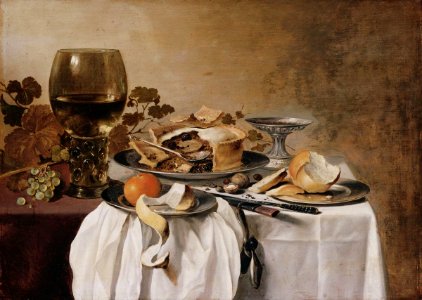 Pieter Claesz. - Still-life - WGA4965. Free illustration for personal and commercial use.