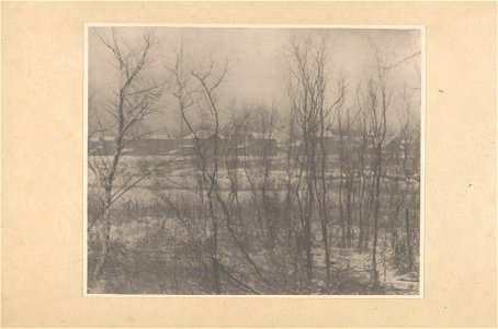 Clarence H. White - Landscape- Winter. Camera Work no. 23