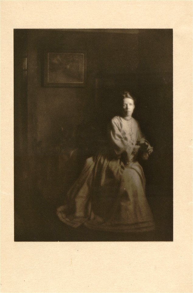 Clarence H. White - Portrait, Mrs. Clarence H. White. Camera Work no. 23