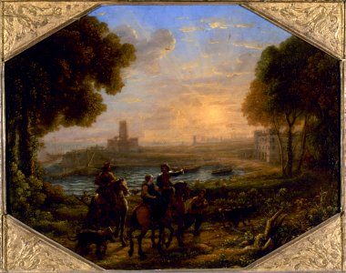 Claude (dit le Lorrain) Gellée - Paysage avec le port de Santa Marinella - PDUT872 - Musée des Beaux-Arts de la ville de Paris