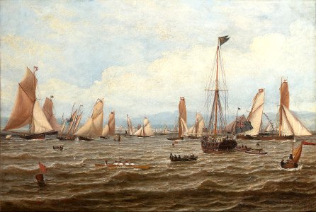 William Clark - The 1835 Royal Northern Club Regatta off Greenock