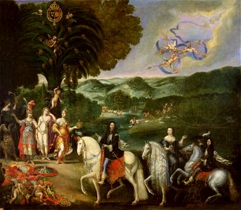 Claude Deruet - Allegory of the Marriage of Louis XIV in 1631