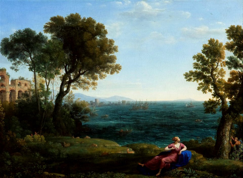 Claude Gellée dit Lorrain - Ariadne & Bacchus on Naxos - Arnot Art Museum