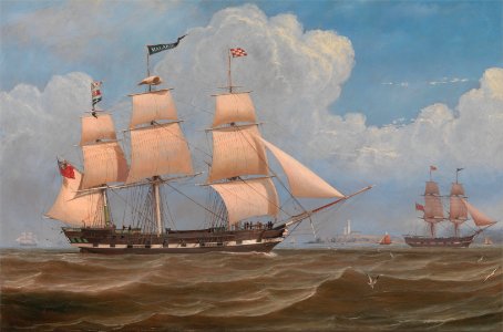 William Clark - The English Merchant Ship 'Malabar' - Google Art Project