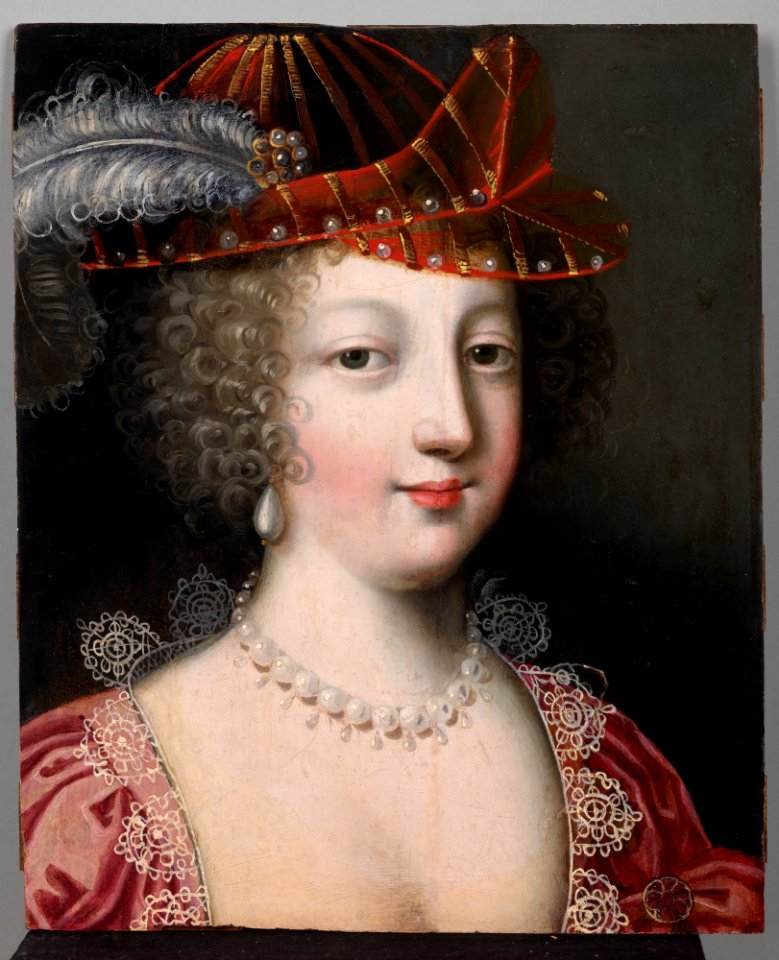 Claude Déruet - Portrait of a Woman in a Hat - MNK XII-302 - National Museum in Kraków