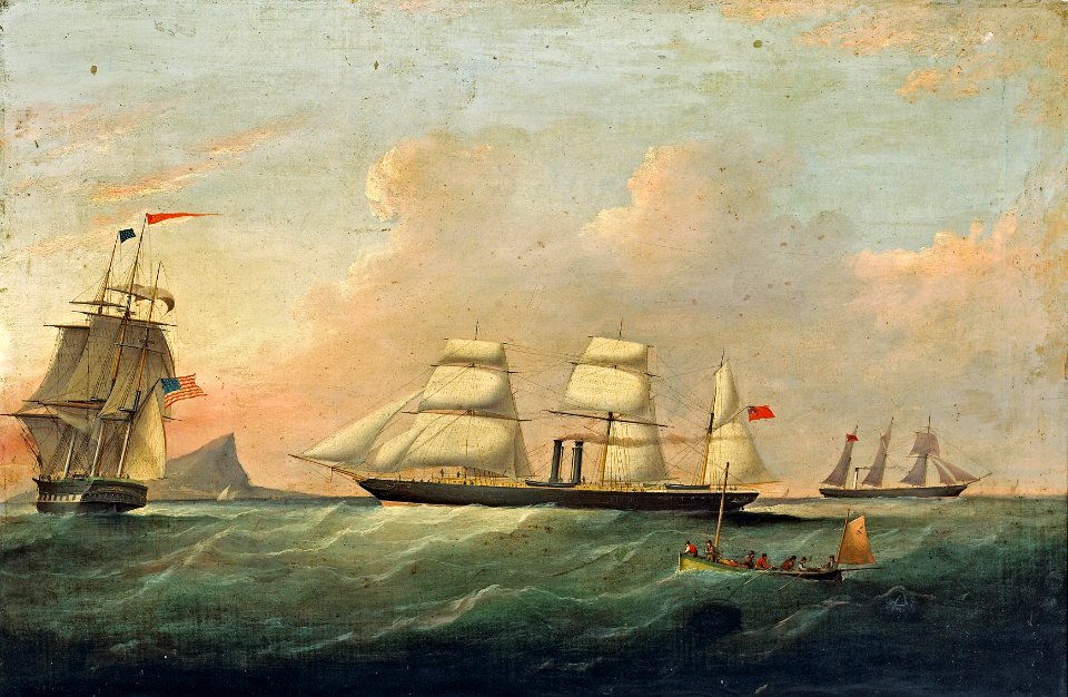 William Clark - Shipping offshore in a light breeze