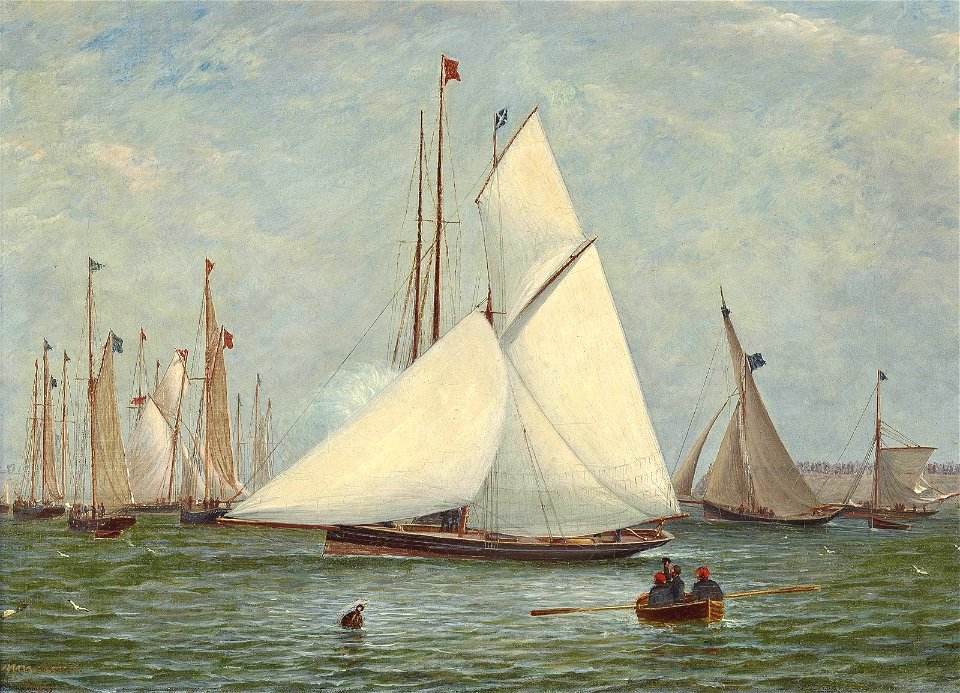 William Clark - A regatta of the Royal Clyde Yacht Club (1865)