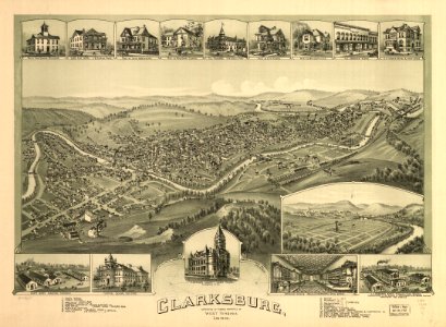 Clarksburg, West Virginia 1898. LOC 75696677