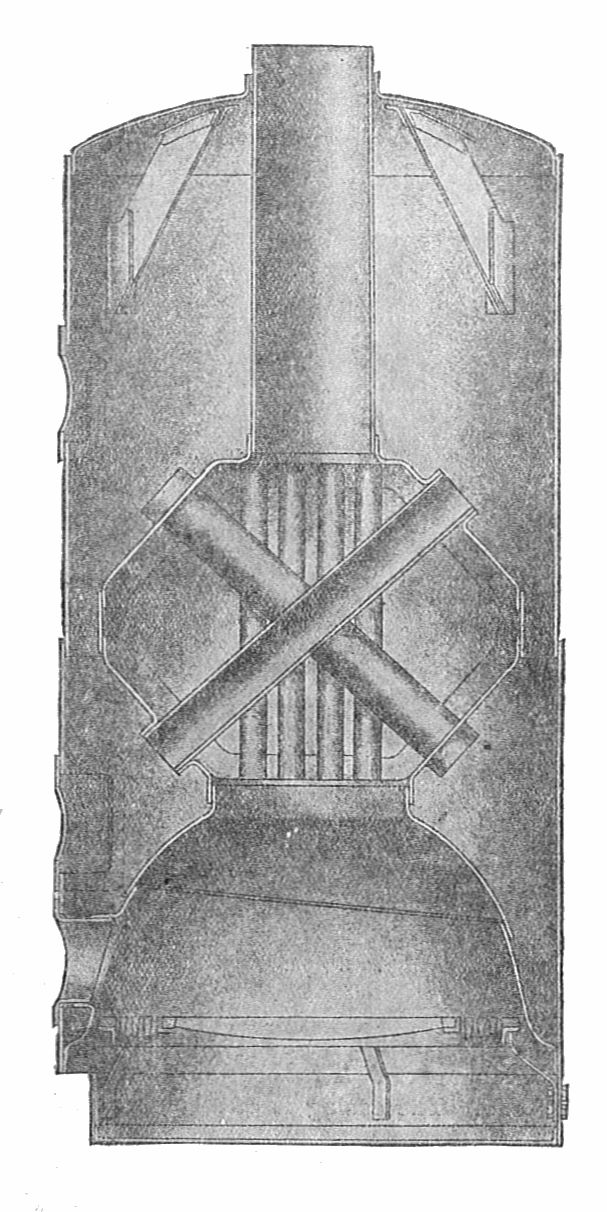 Clarke Chapman vertical boiler (Rankin Kennedy, Modern Engines, Vol VI)