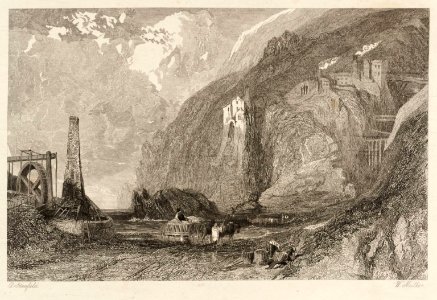 Clarkson Frederick Stanfield – Botallack Mine, Cornwall engraved by W. Miller