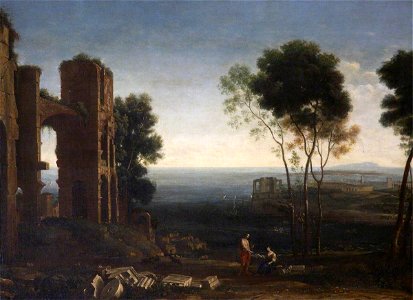 Claude Lorrain (1604-1682) (after) - Apollo and the Cumaean Sibyl - 541099 - National Trust. Free illustration for personal and commercial use.