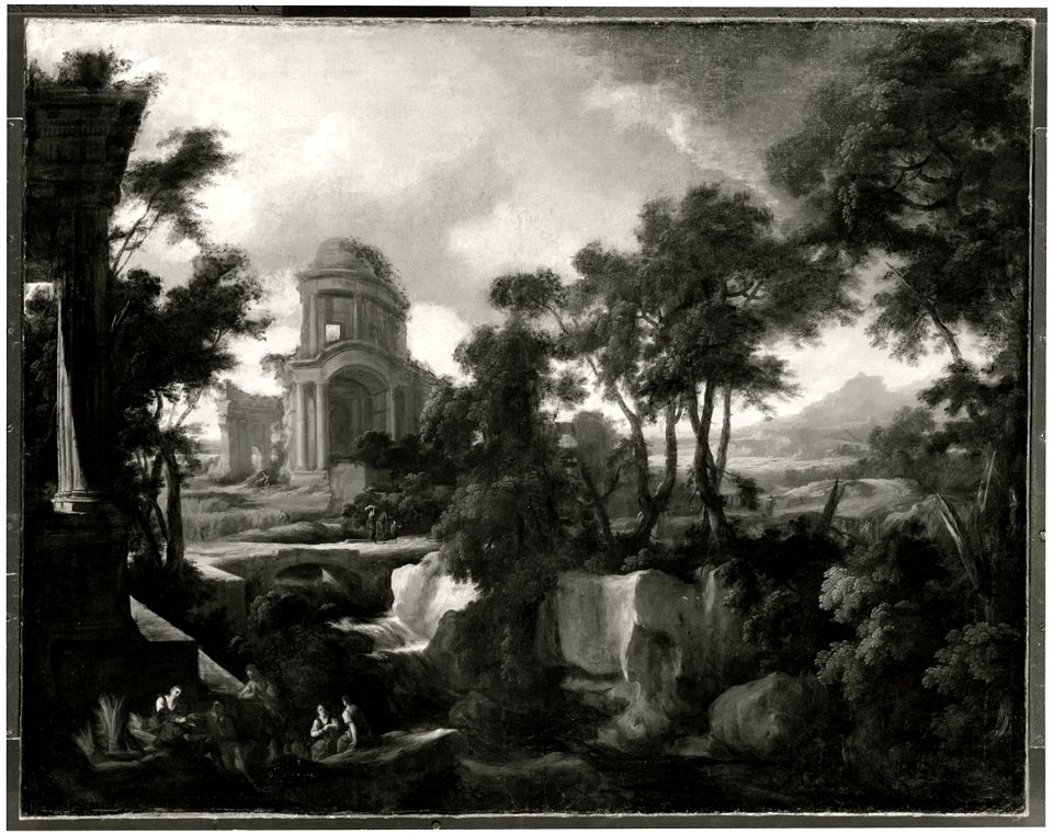 Classical Landscape with Ruins and Harvesters (Antoine Pierre Patel) - Nationalmuseum - 23881