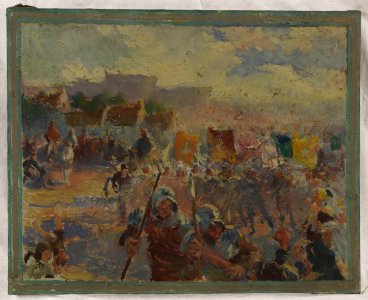 Claude Charles Bourgonnier - Esquisse pour la mairie du 12ème arrondissement , Revue militaire - PPP4337 - Musée des Beaux-Arts de la ville de Paris