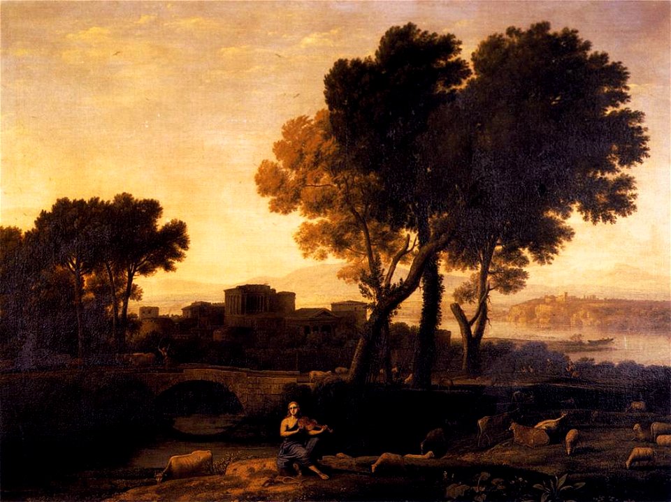 Claude Lorrain - Apollo Guarding the Herds of Admetus - WGA05004
