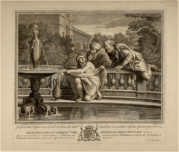 Claude Du Bosc after Annibale Carracci, Susanna and the Elders, Harvard Art Museums R9081