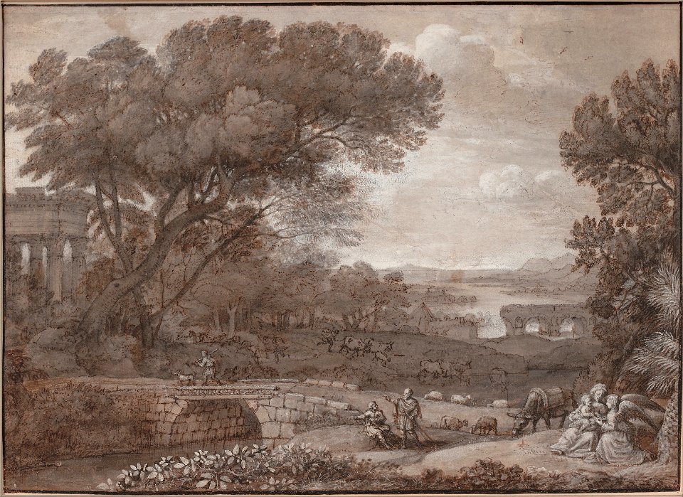 Claude Lorrain - Landscape with the Rest on the Flight to Egypt, 1660 - Google Art Project