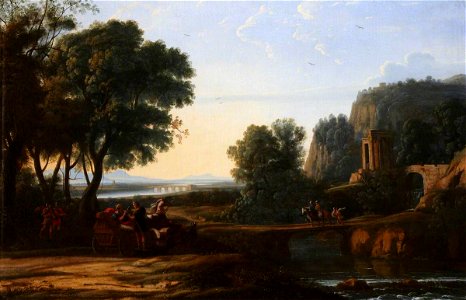 Claude Lorrain (1604-1682) (follower of) - Classical Landscape with an Episode from the Life of Artaxerxes - 110003 - National Trust