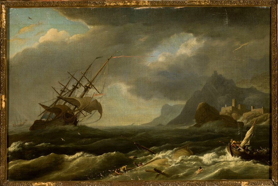 Claude Joseph Vernet - Castaways during a sea storm - M.Ob.2453 MNW - National Museum in Warsaw