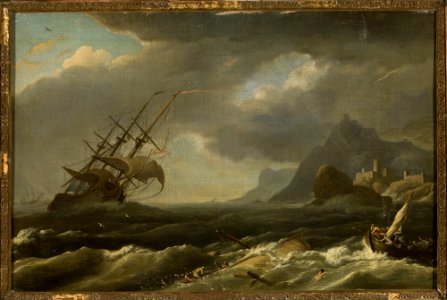 Claude Joseph Vernet - Castaways during a sea storm - M.Ob.2453 MNW - National Museum in Warsaw
