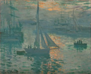Claude Monet (French - Sunrise (Marine) - Google Art Project (cropped). Free illustration for personal and commercial use.