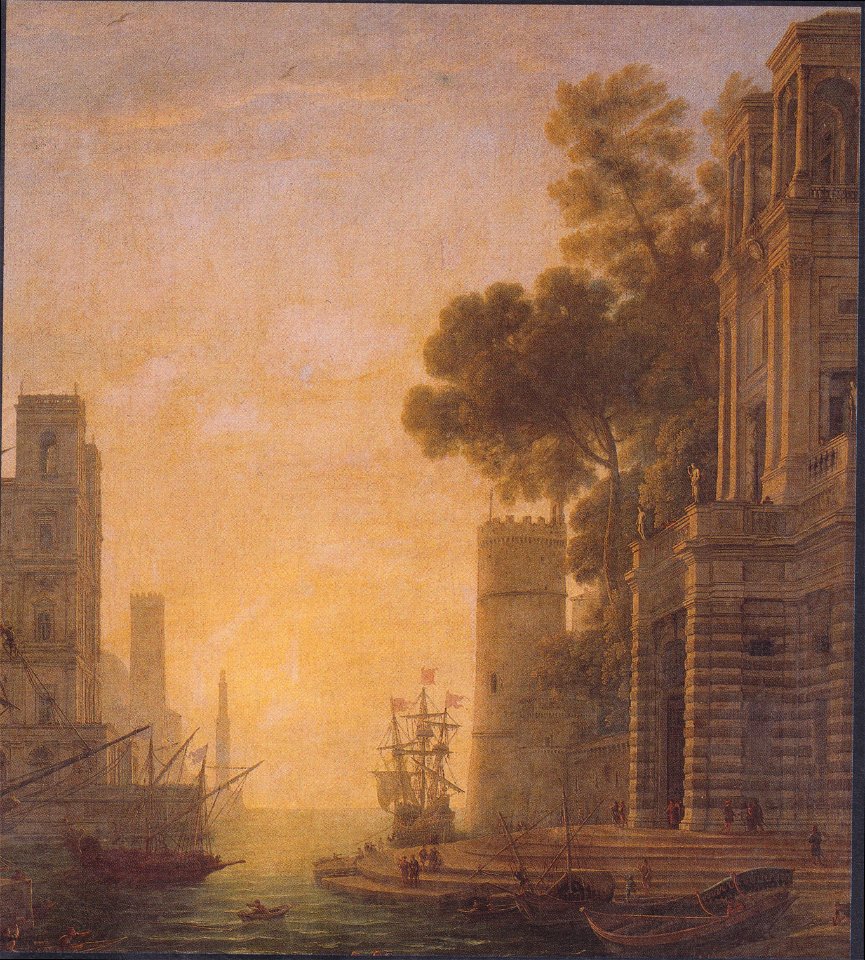 Claude Lorrain - Die Einschiffung der hl. Paula in Ostia
