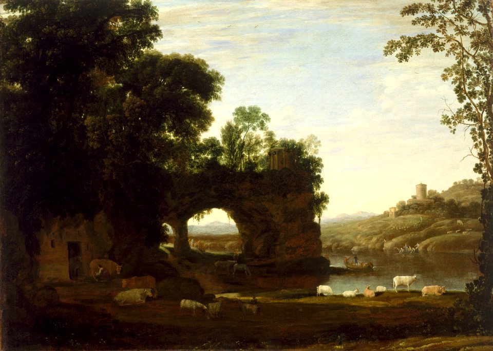 Claude Lorrain - Landscape with a Rock Arch and River - 73.172 - Museum of Fine Arts