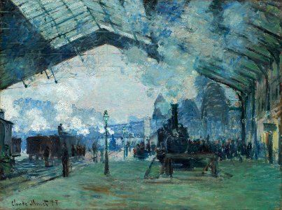 Claude Monet - Arrival of the Normandy Train, Gare Saint-Lazare - 1933.1158 - Art Institute of Chicago