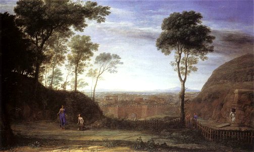 Claude Lorrain - Landscape with Noli Me Tangere Scene - WGA05019