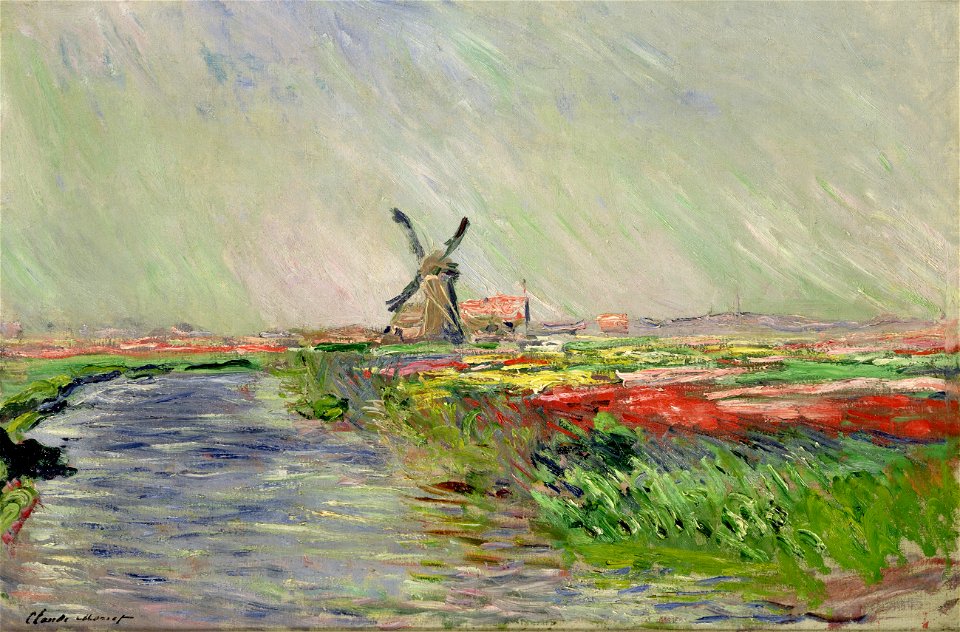Claude Monet - Champ de tulipes en Hollande