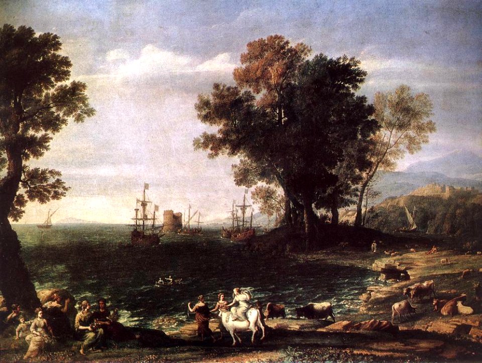Claude Lorrain - The Rape of Europa - WGA05005