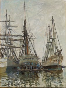 Claude Monet - Bateaux dans un port